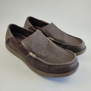Crocs Men's Santa Cruz 2 Luxe Loafer Espresso/Walnut Size 8